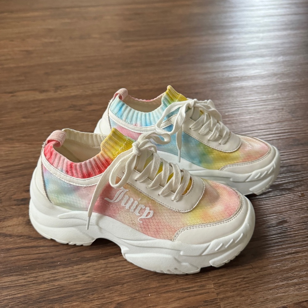 Juicy Couture tie dye sneakers